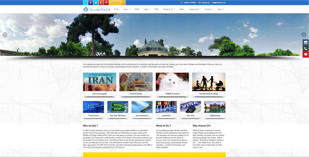 GuideIran.com وب سایت گردشگری منتخب جشنواره وب ایران